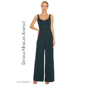 Anthropologie | Donna Morgan Emerald Jumpsuit | 8